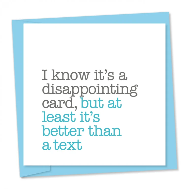 Better than a text | Funny greetings card