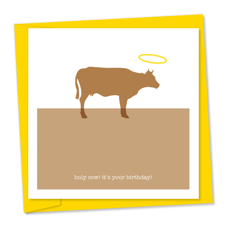 Holy cow! it’s your birthday | Funny birthday card