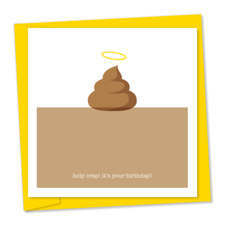 Holy Crap! It’s your birthday | Funny birthday card