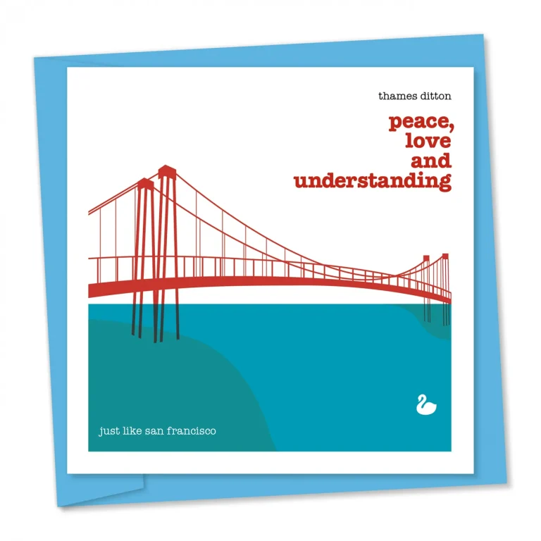 Just like San Francisco | Greetings card