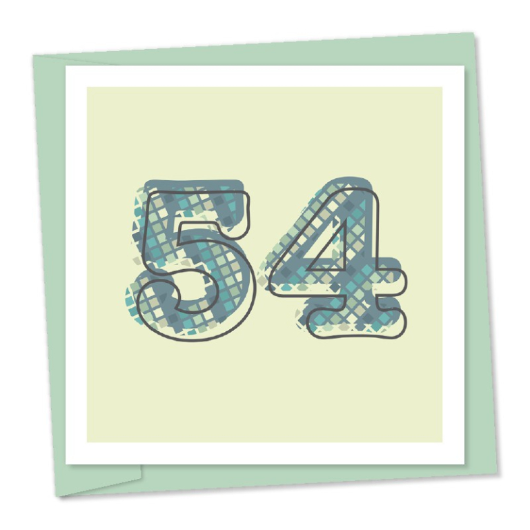 54th birthday – code 54a