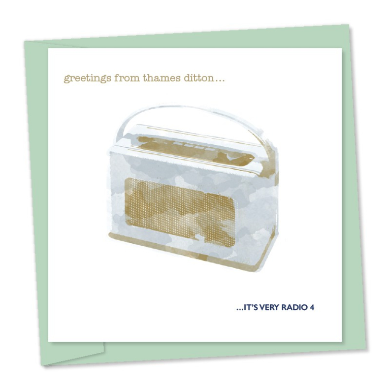 greetings from thames ditton... it's Very Radio 4 – code 508