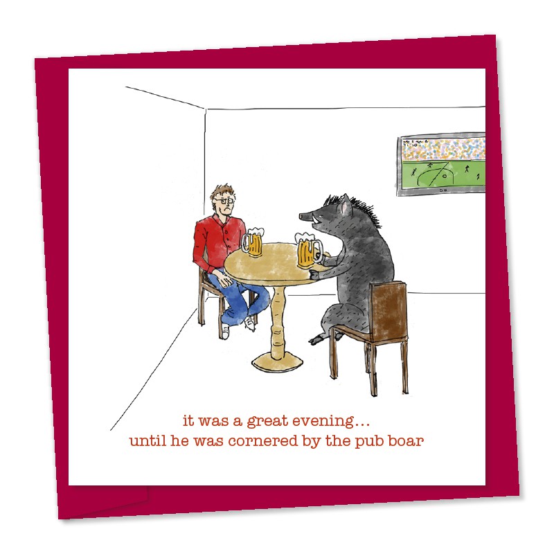 cornered by the pub boar – code h272