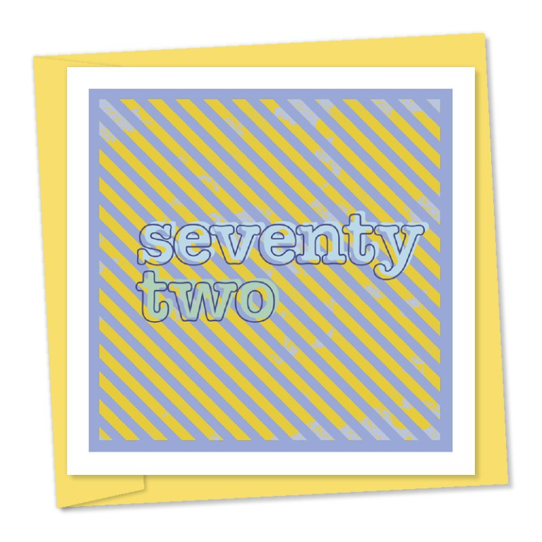 72nd birthday – code 72a