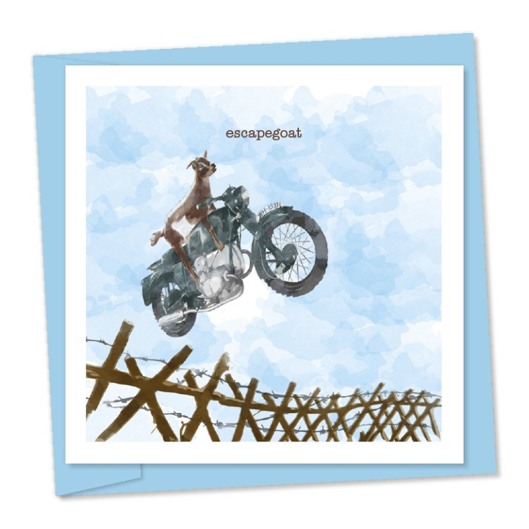 escapegoat | Funny greetings card