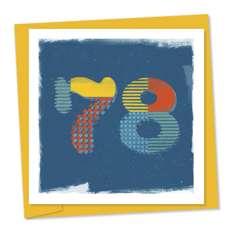 78th birthday – code 78a