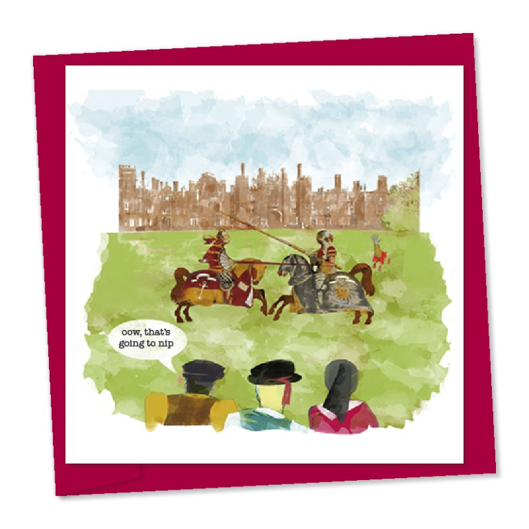 jousting at hampton court, that's going to nip – code 271