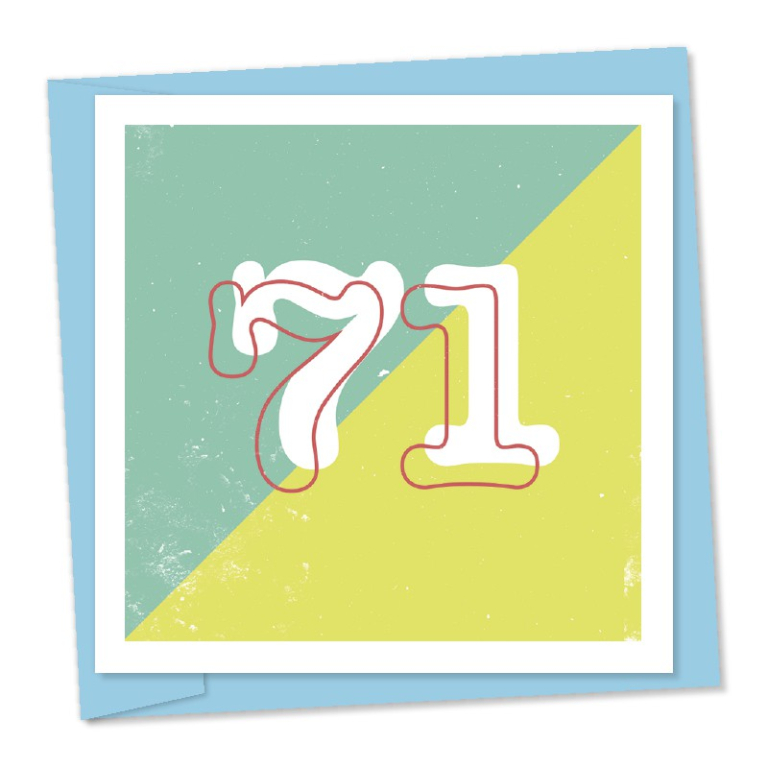 71st birthday – code 71a