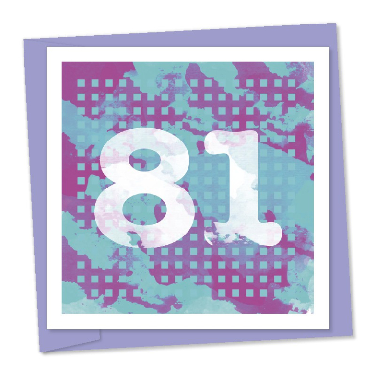 81st birthday – code 81a