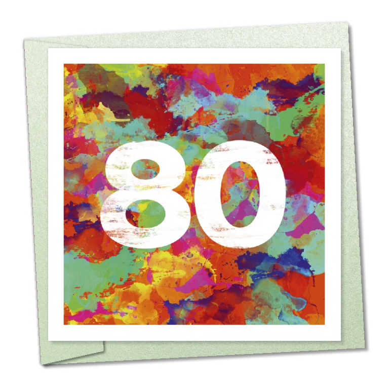 80th birthday – code 80a
