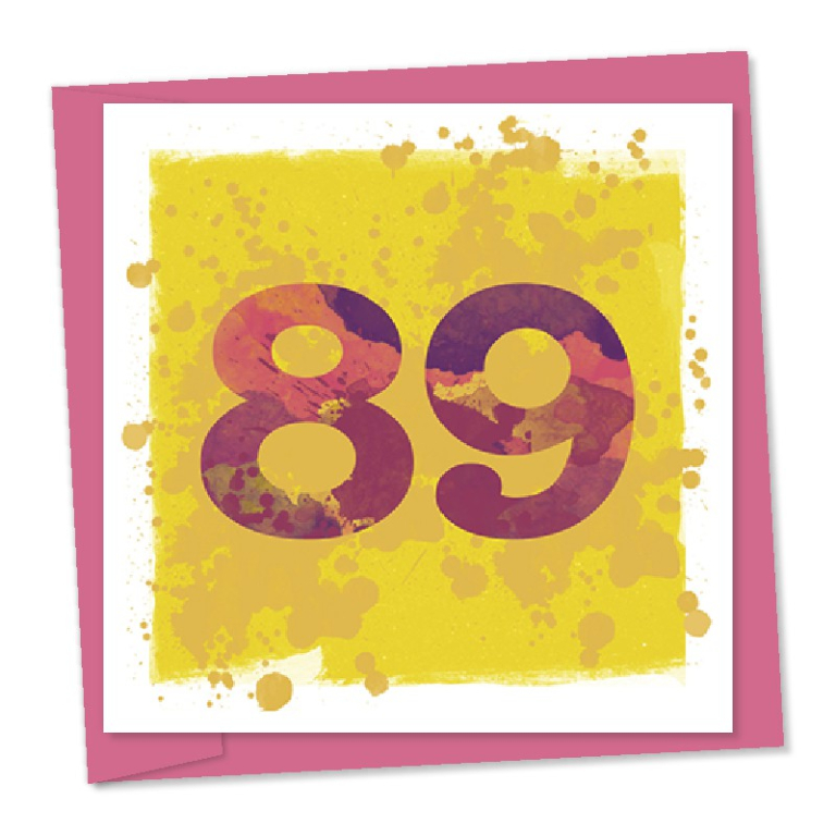 89th birthday – code 89a