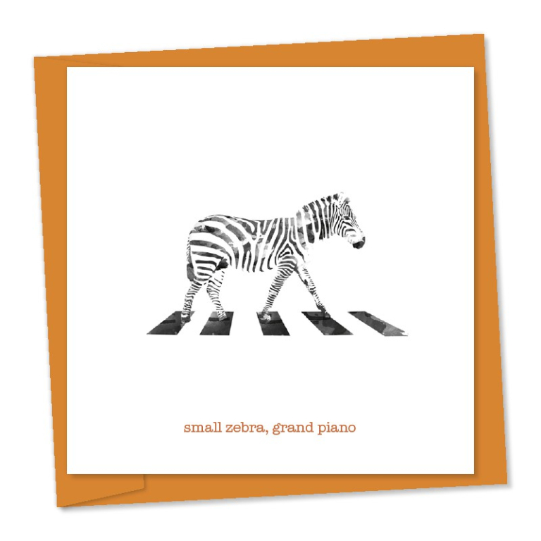 small zebra, grand piano – code 248