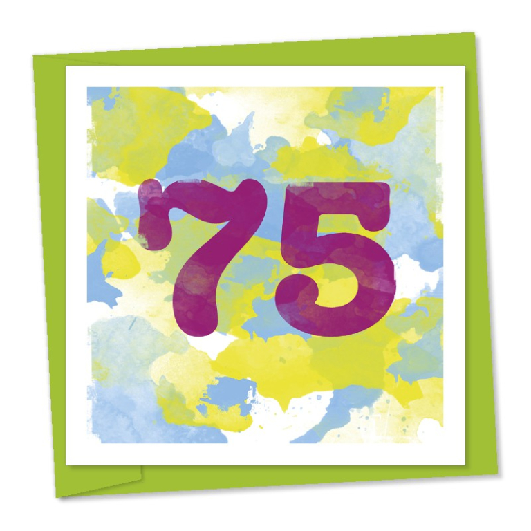 75th birthday – code 75a
