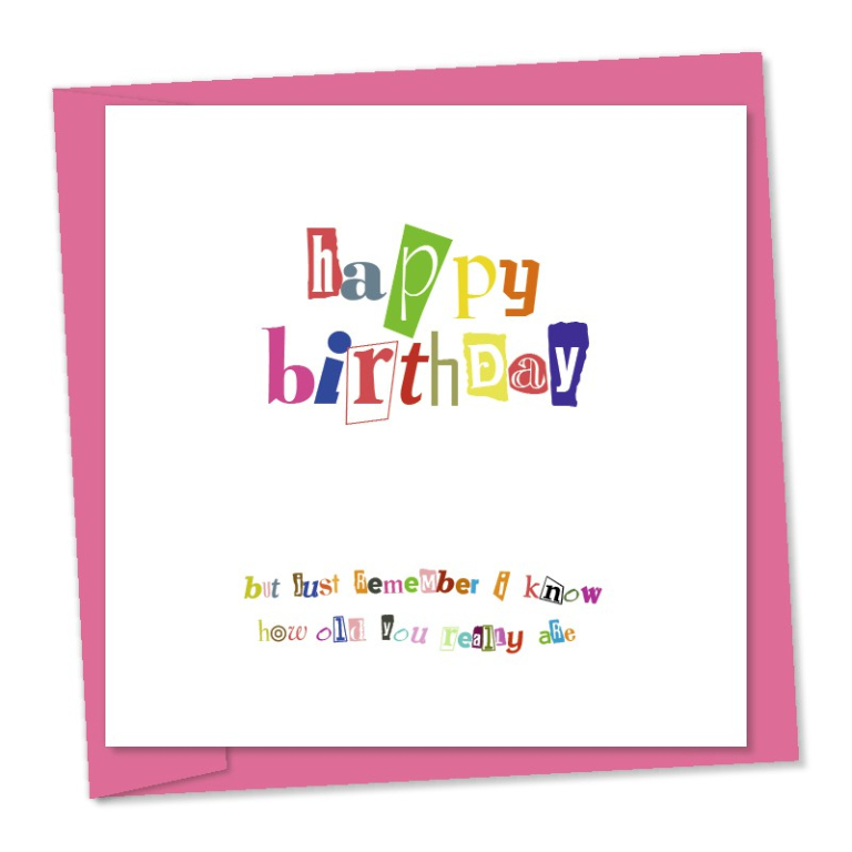 happy birthday ransom note | Funny birthday card