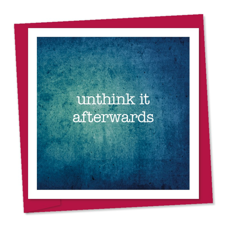 unthink if afterwards – code 686