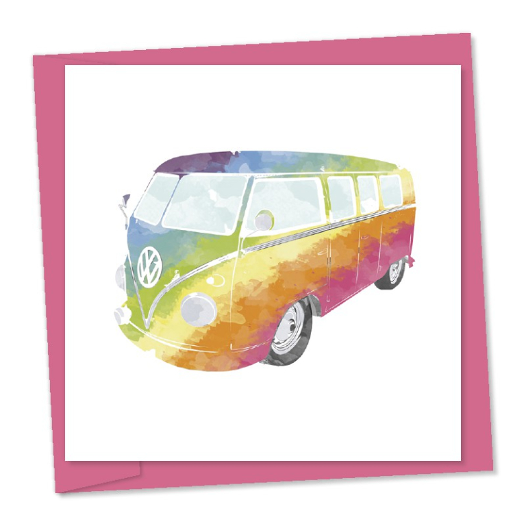 VW combi – rainbow design – code: 409