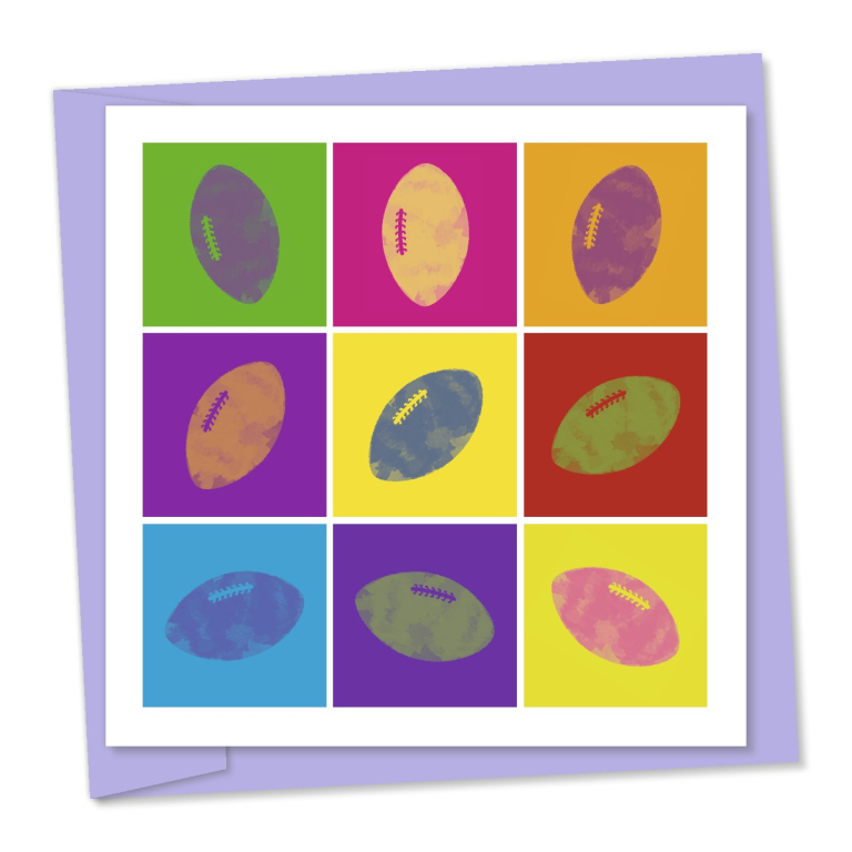 Rugby – multi coloured – code 634b