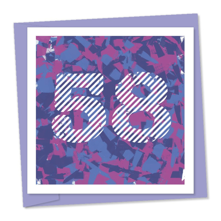58th birthday – code 58a