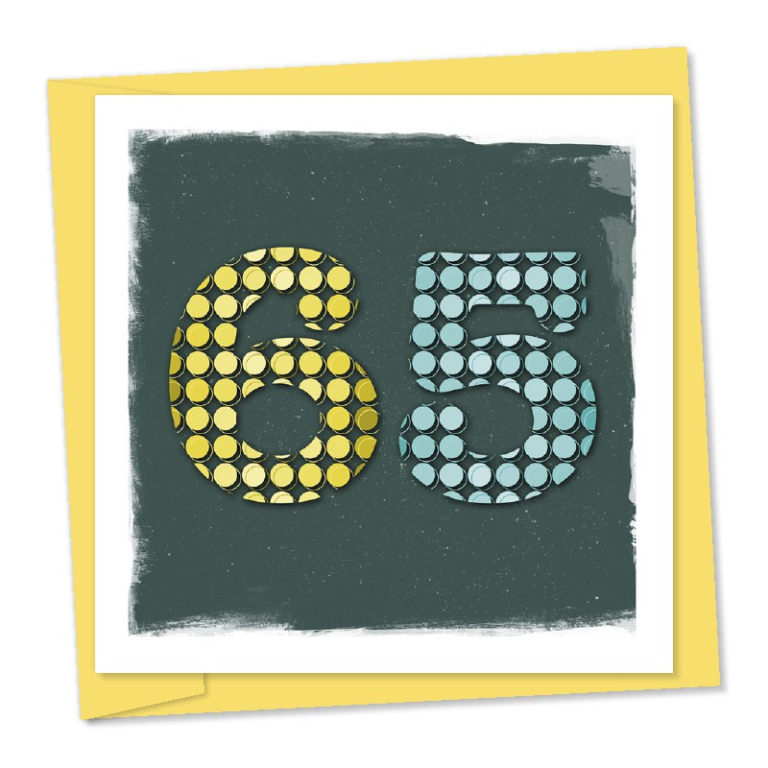 65th birthday – code 65a