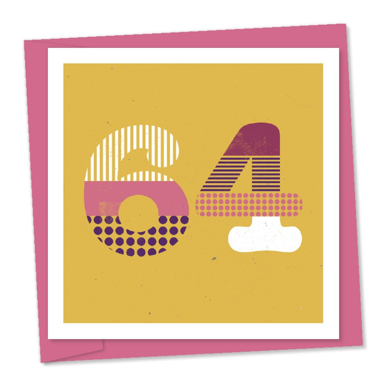 64th birthday – code 64a