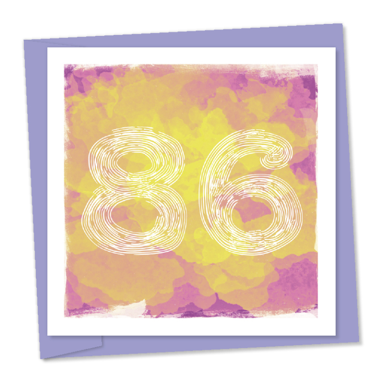 86th birthday – code 86a