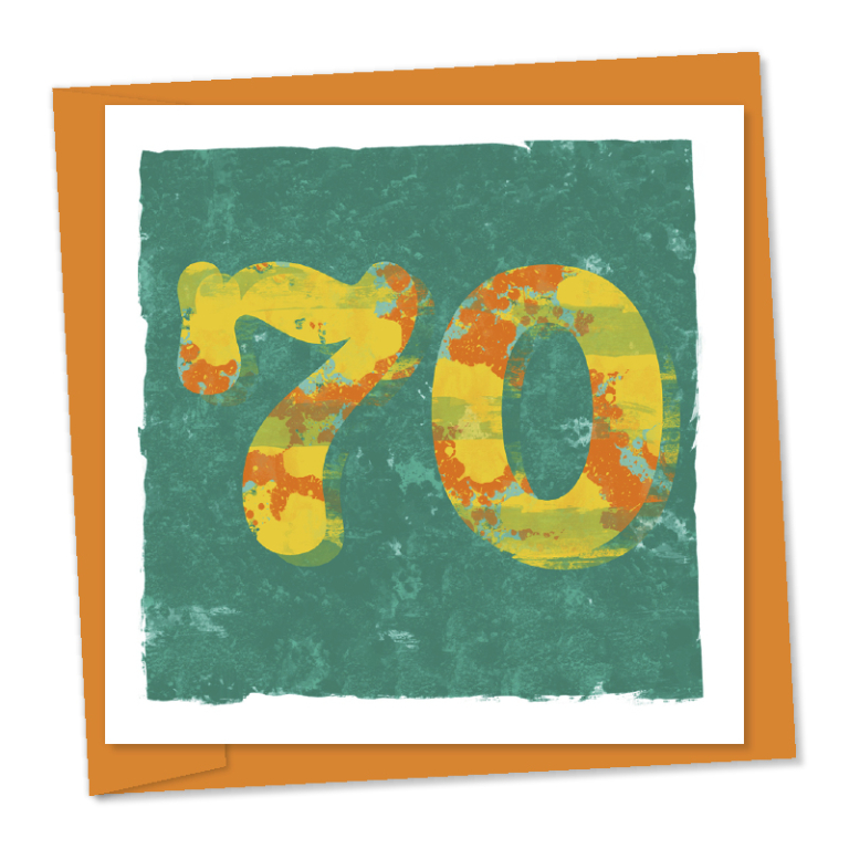 70th birthday – code 70a