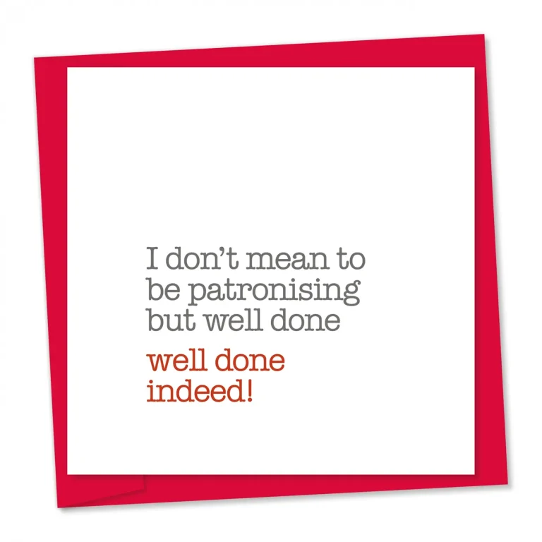 Well done indeed! | Congratulations card