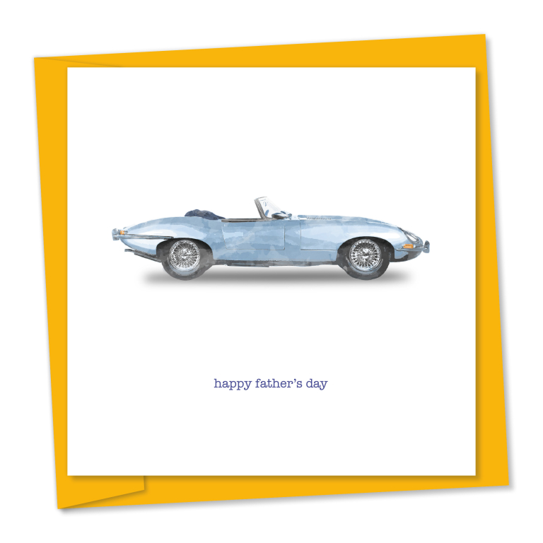 Jaguar E-type convertible - happy father's day – code m741