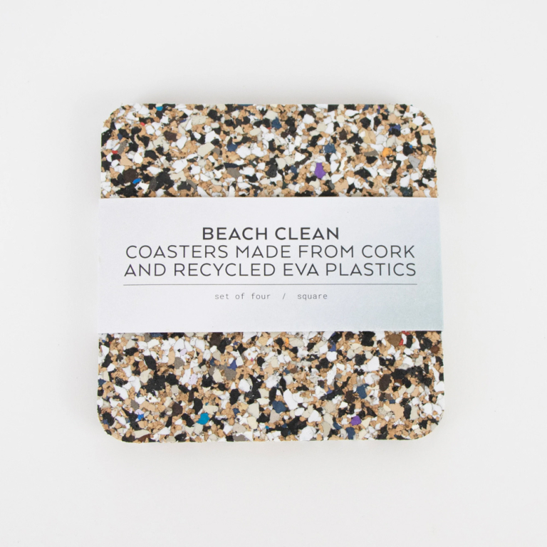 Eco Coasters – Beach Clean | Square, Set of 4
