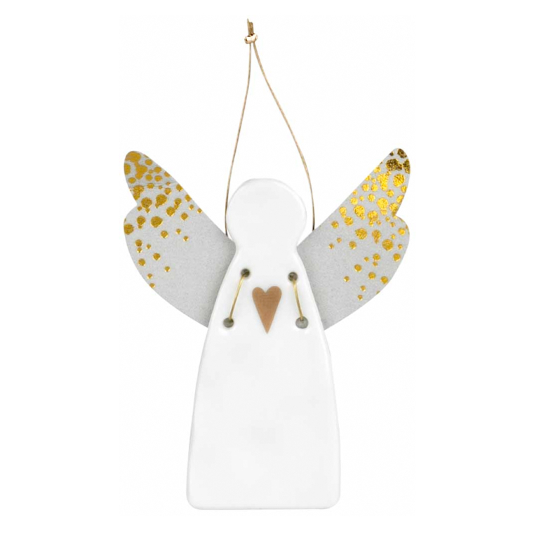 Mini Guardian Angel - Heart, gold