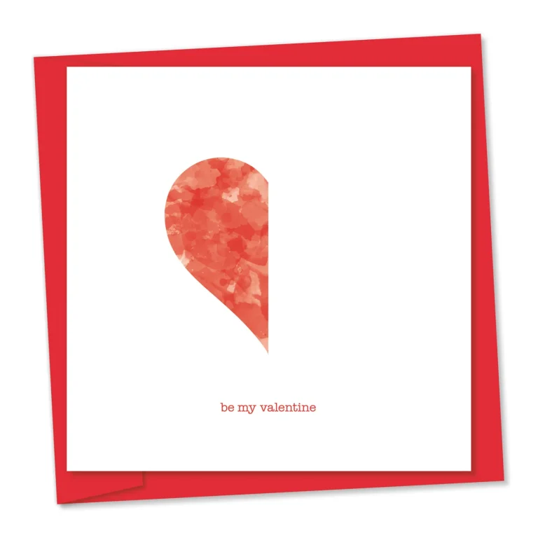 Half a heart | Valentine's Day card