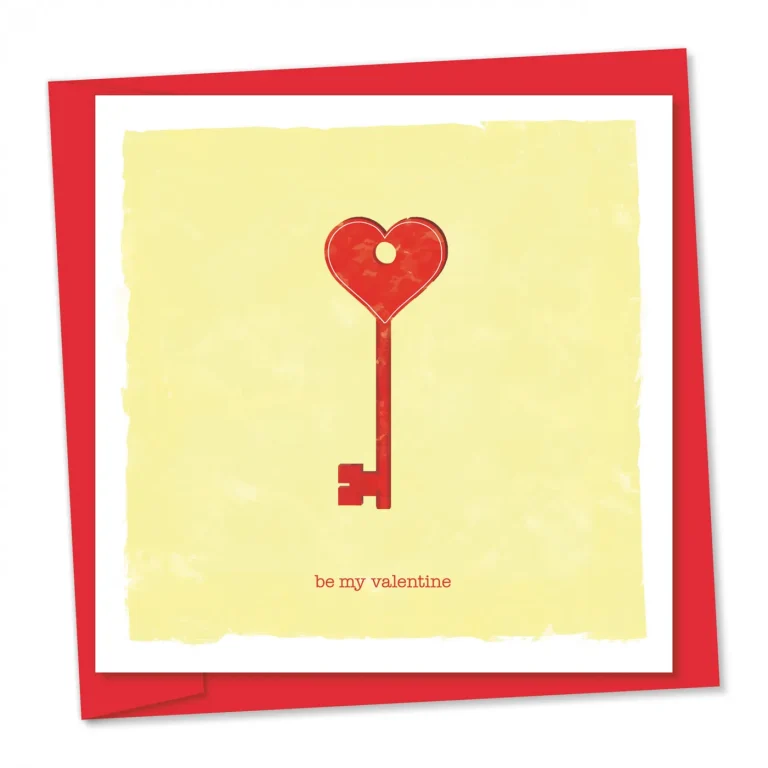 Heart shaped key | Valentine’s Day card