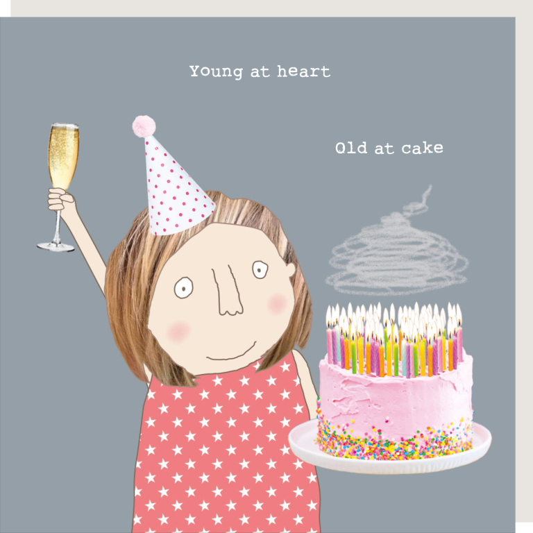 Old At Cake Girl | Funny birthday card