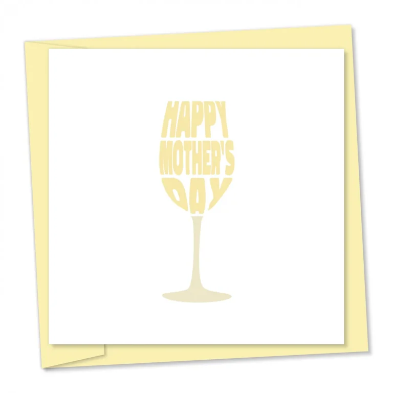 Wine glass | Mother’s Day card