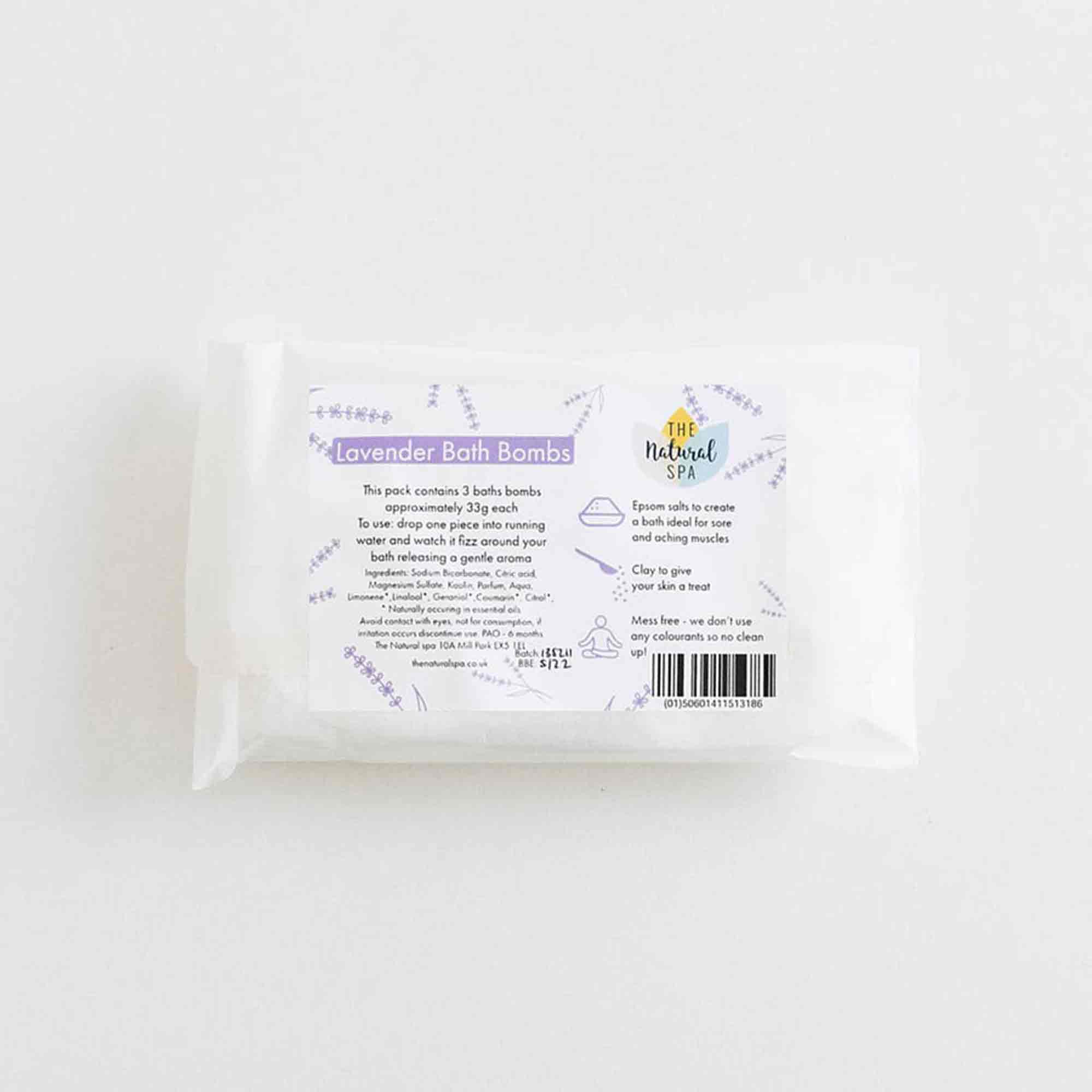 Lavender Aromatherapy Bath Bombs (pack of 3)