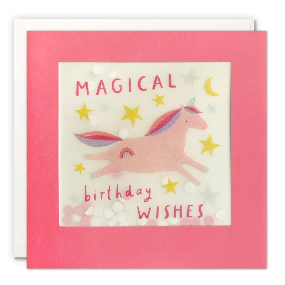 Magical Unicorn Paper Shakies | Birthday card
