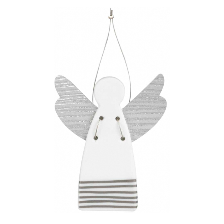 Guardian Angel - Stripes, silver