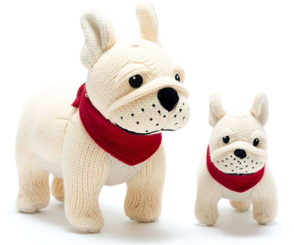 Knitted French Bulldog Soft Toy