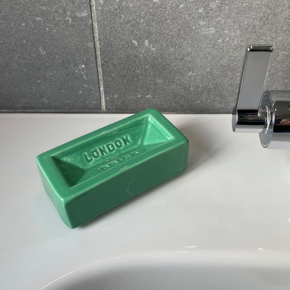 London Brick Soap Dish - Green