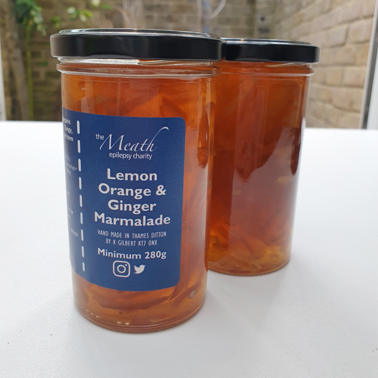 Lemon, Orange & Ginger Marmalade – 100% to Meath Epilepsy Charity