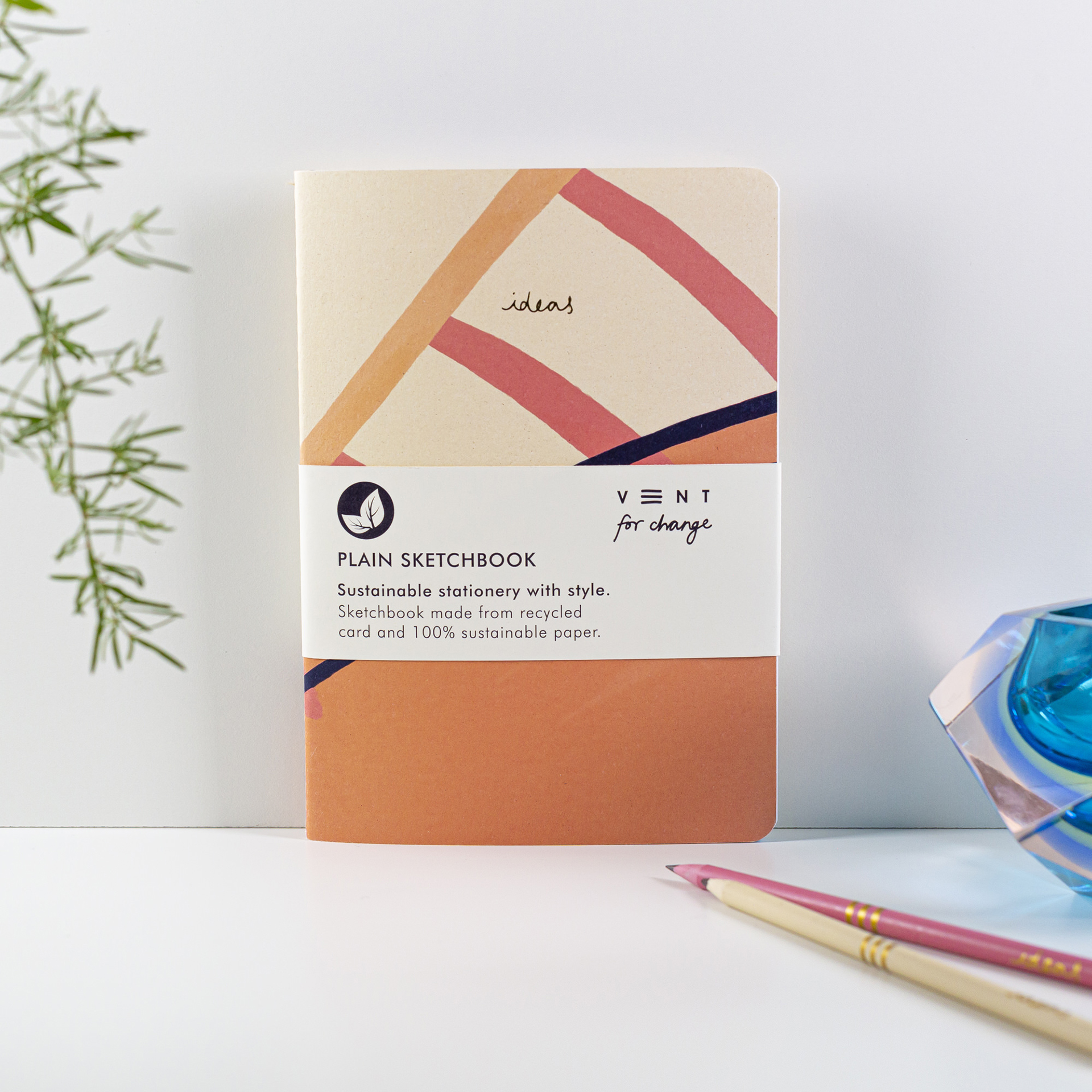 Recycled A5 Sketchbook – Pink