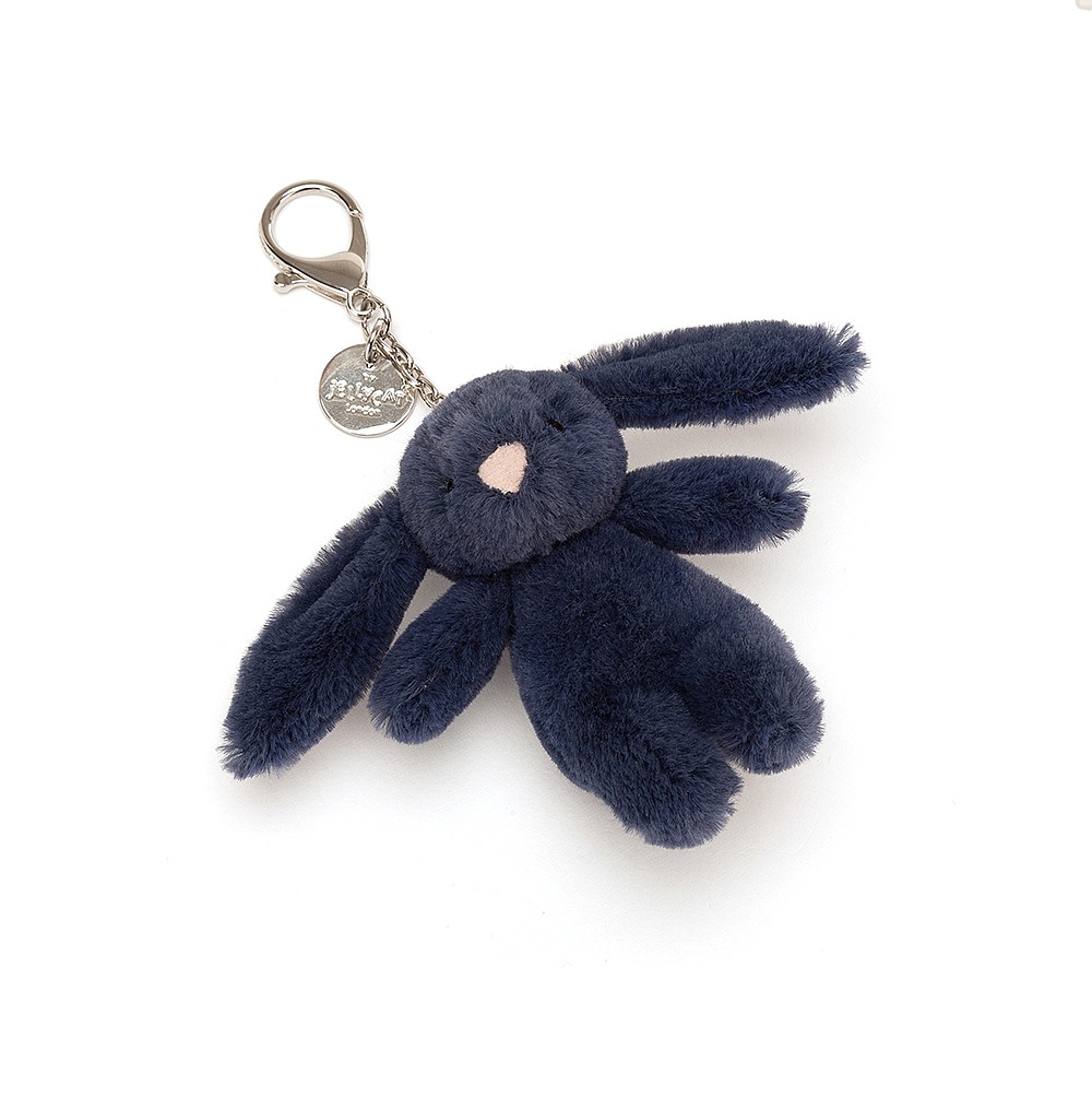 Bashful Bunny Navy Bag Charm