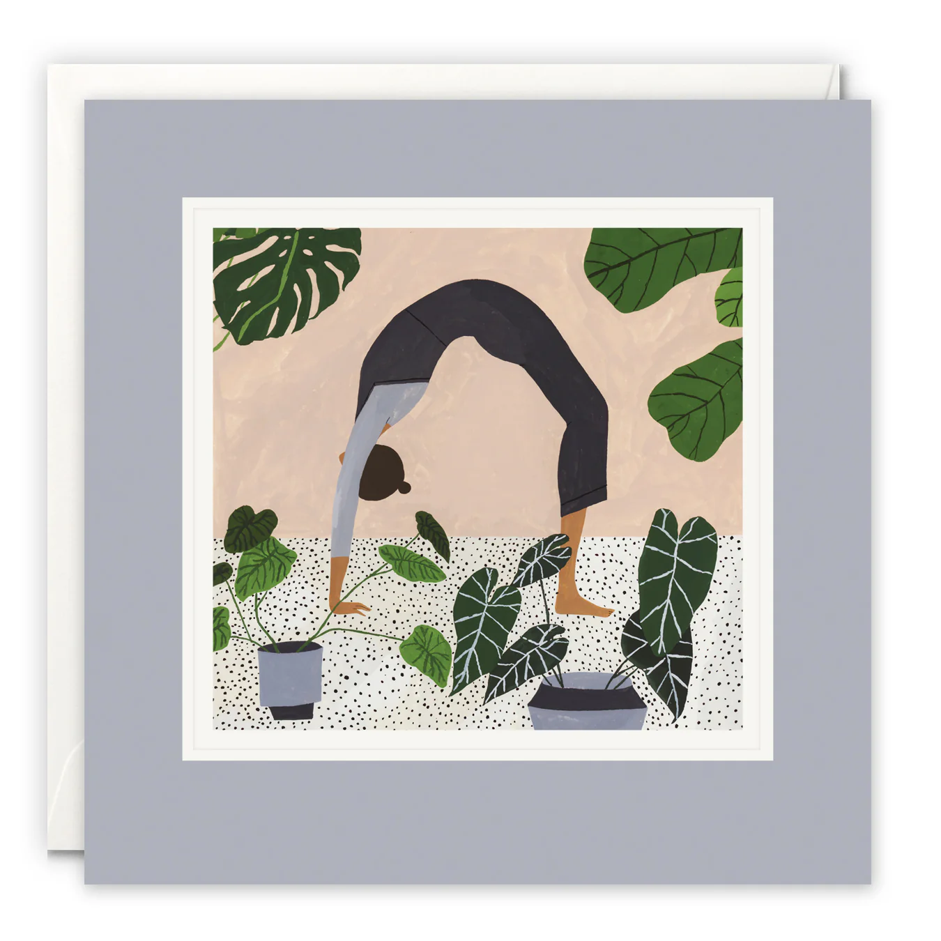 Botanical Yoga Art – Paintworks | Greetings card
