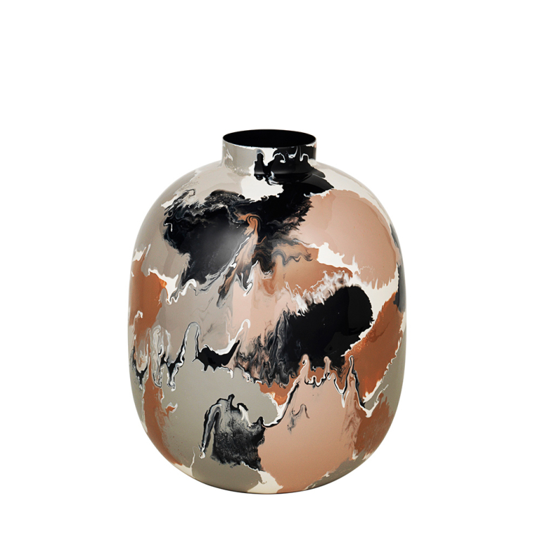 Thyra Iron Vase - Mix Dark Colour