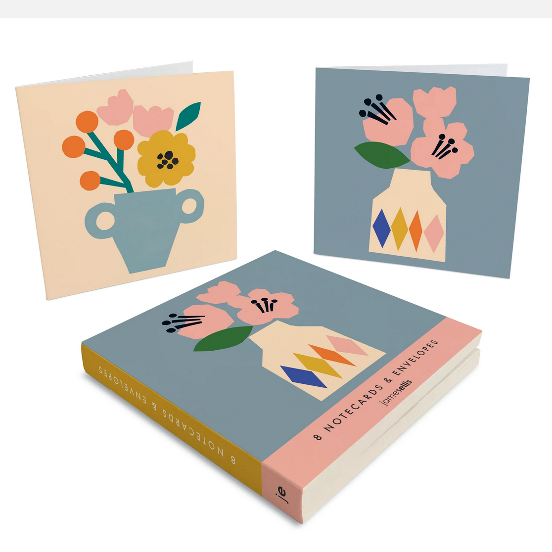 Flowers in Vases | Wallet of 8 Notecards