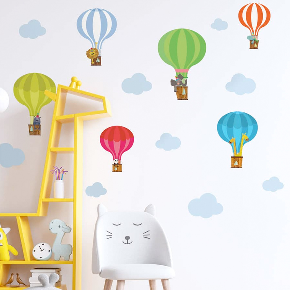 Hot Air Balloon Wall Sticker Pack