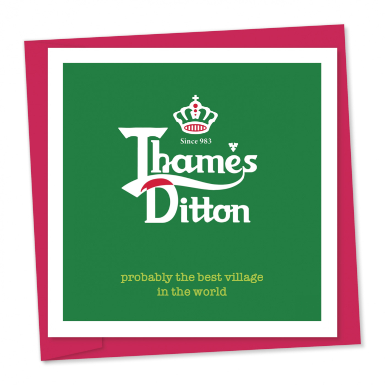 Thames Ditton - best village | Greetings card