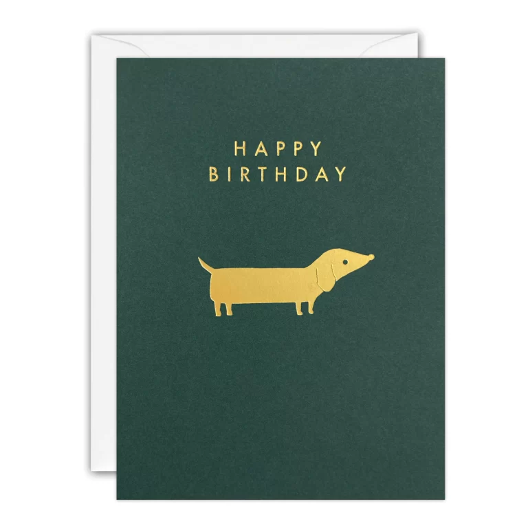 Birthday Dachshund Minnows Card