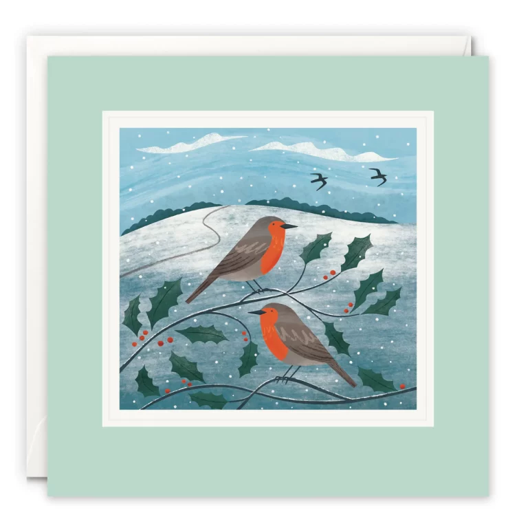 Two Robins Paintworks Card