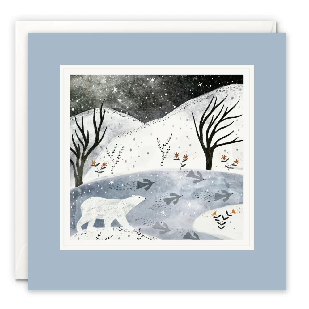 Winter Bear Paintworks Card